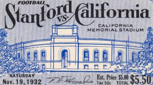 Cal Bears Football Ticket Stub Art Poster
